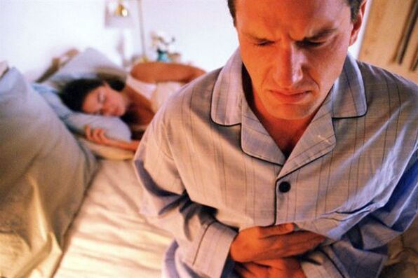 Dor abdominal con prostatite
